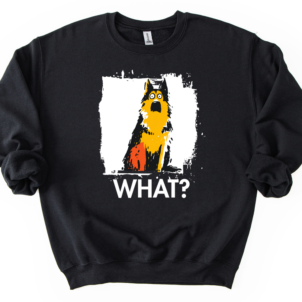 German Shepherd - What Dog Sweater - Black