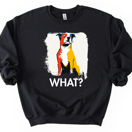 Pitbull - What Dog Sweater - Black
