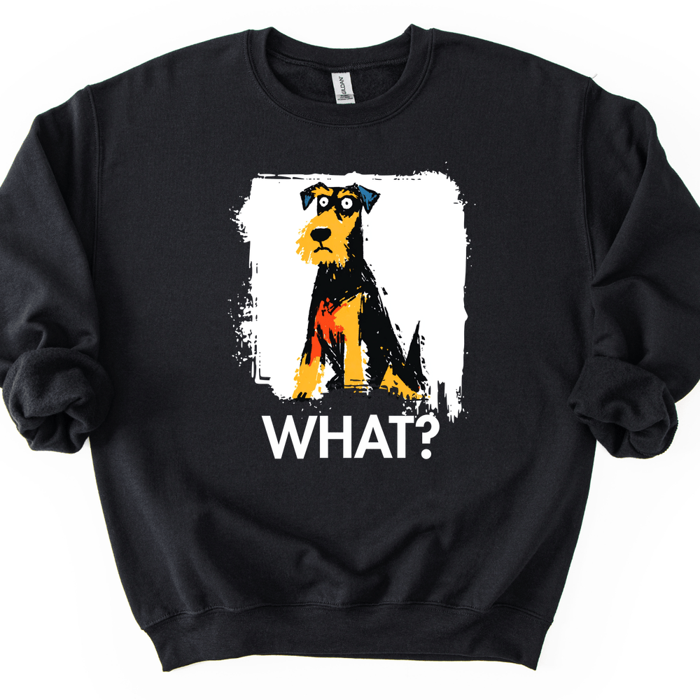 Airedale - What Dog Sweater - Black