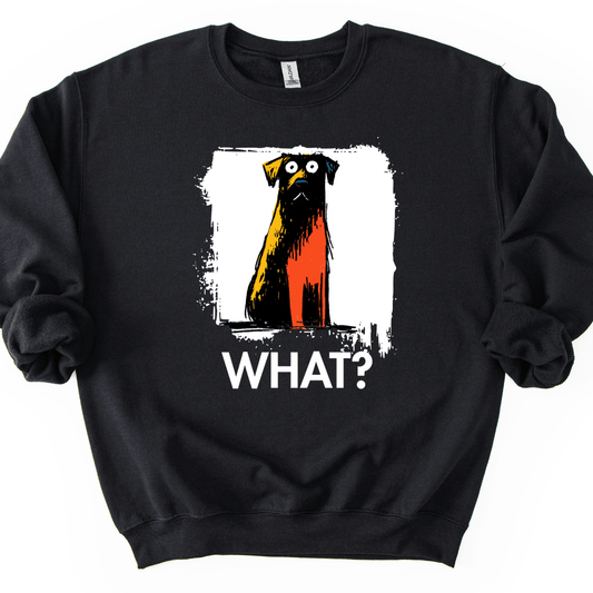 Chocolate Labrador - What Dog Sweater - Black
