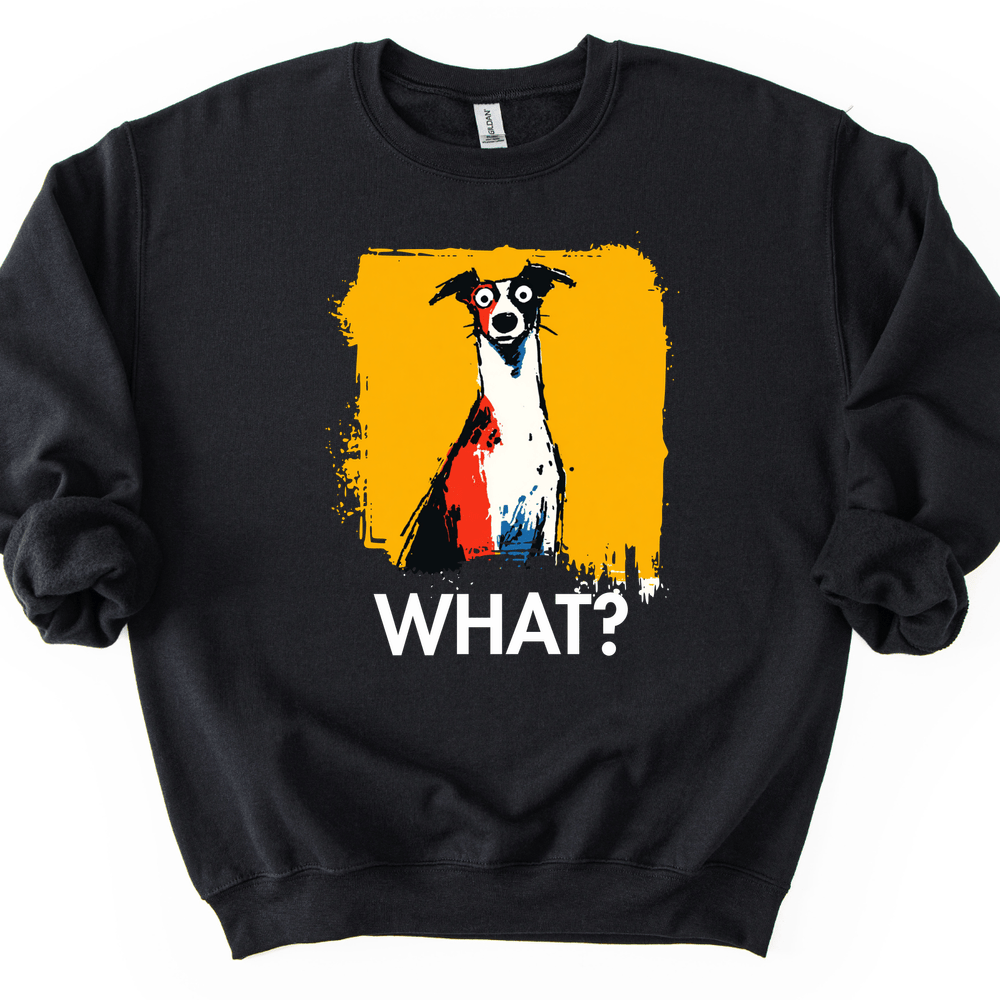 Italian Greyhound - What Dog Sweater - Black