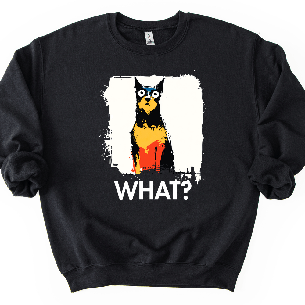 Miniature Pinscher - What Dog Sweater - Black