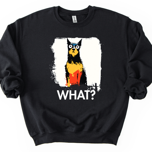 Miniature Pinscher - What Dog Sweater - Black
