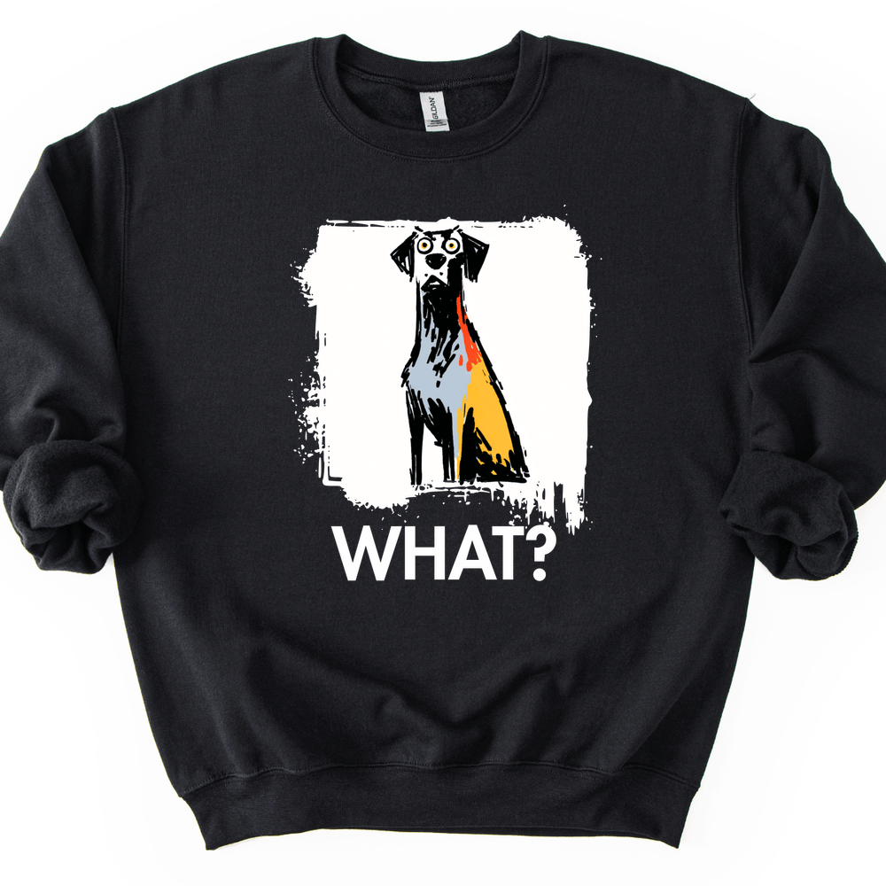 Weimaraner - What Dog Sweater - Black