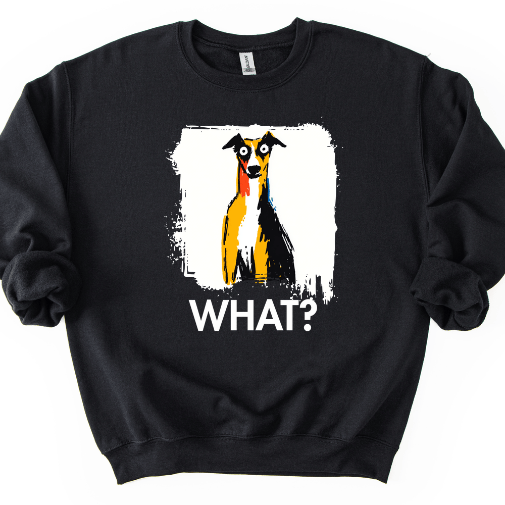 Whippet - What Dog Sweater - Black