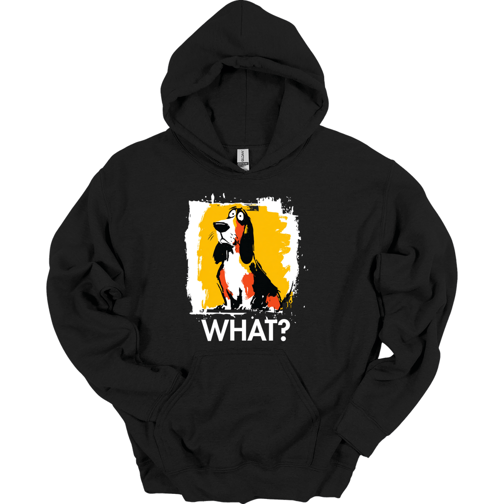 Basset Hound - What Dog Hoodie - Black