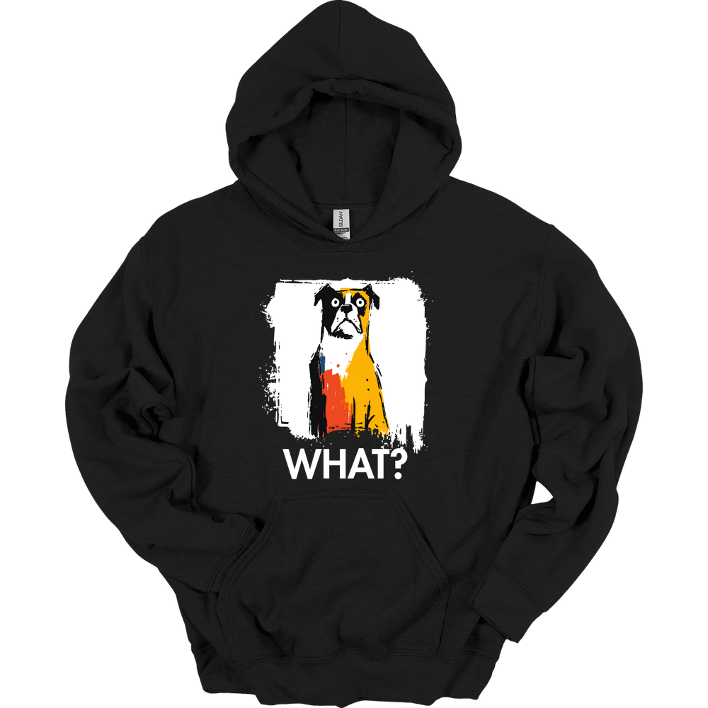 Boxer - What Dog Hoodie - Black