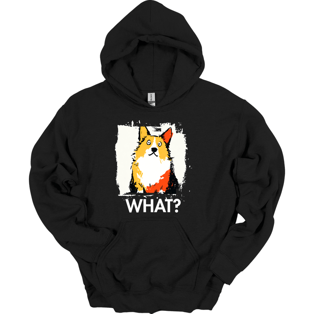 Corgi - What Dog Hoodie - Black