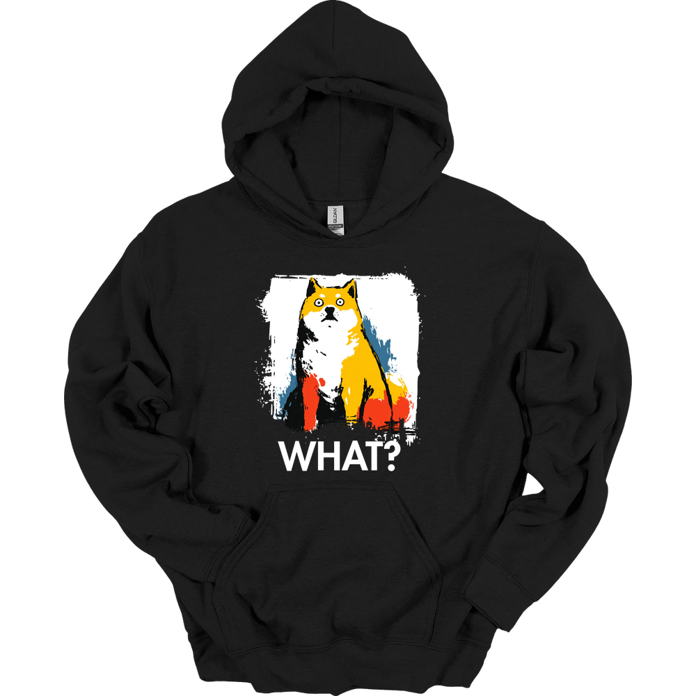 Shiba Inu - What Dog Hoodie - Black