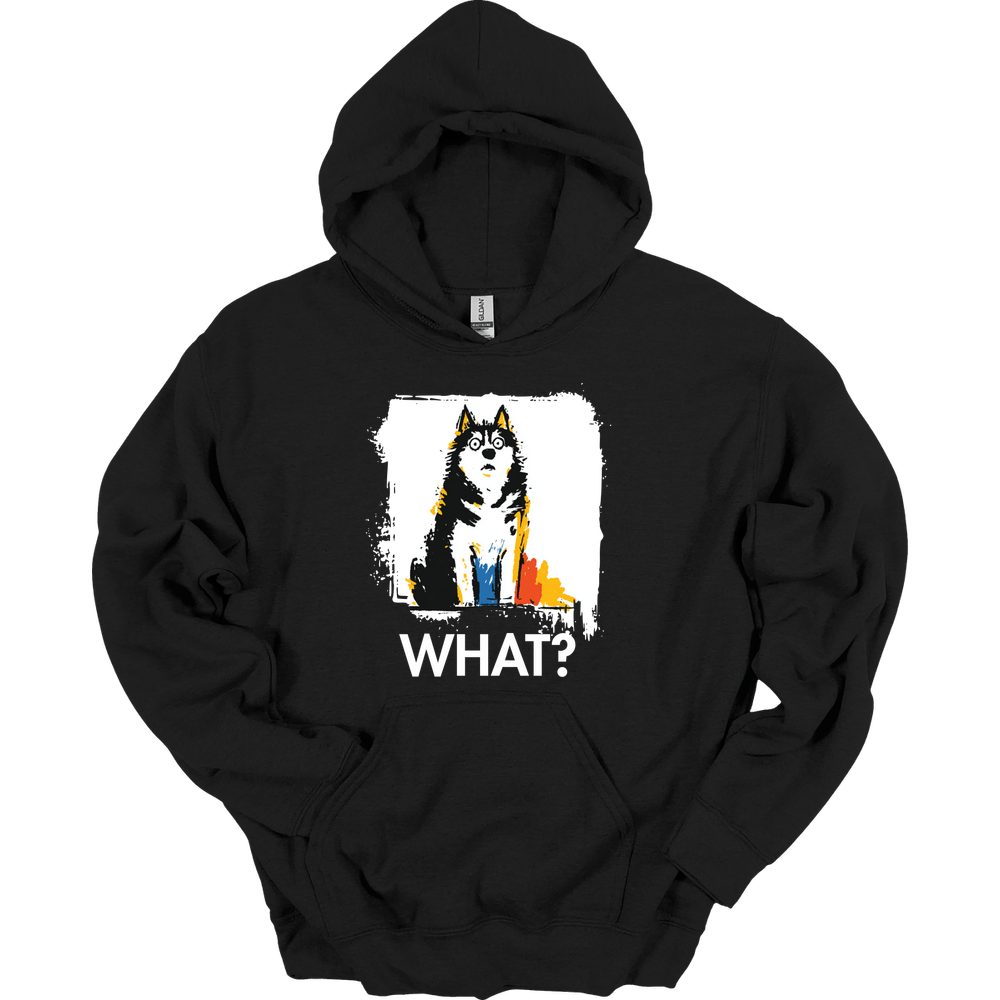 Siberian Husky - What Dog Hoodie - Black