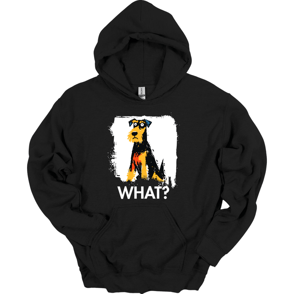 Airedale - What Dog Hoodie - Black