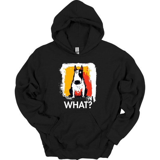 Bull Terrier - What Dog Hoodie - Black