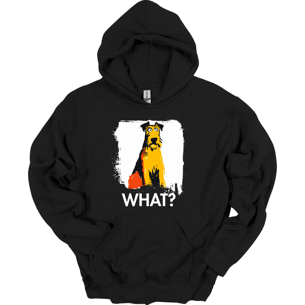 Irish Terrier - What Dog Hoodie - Black