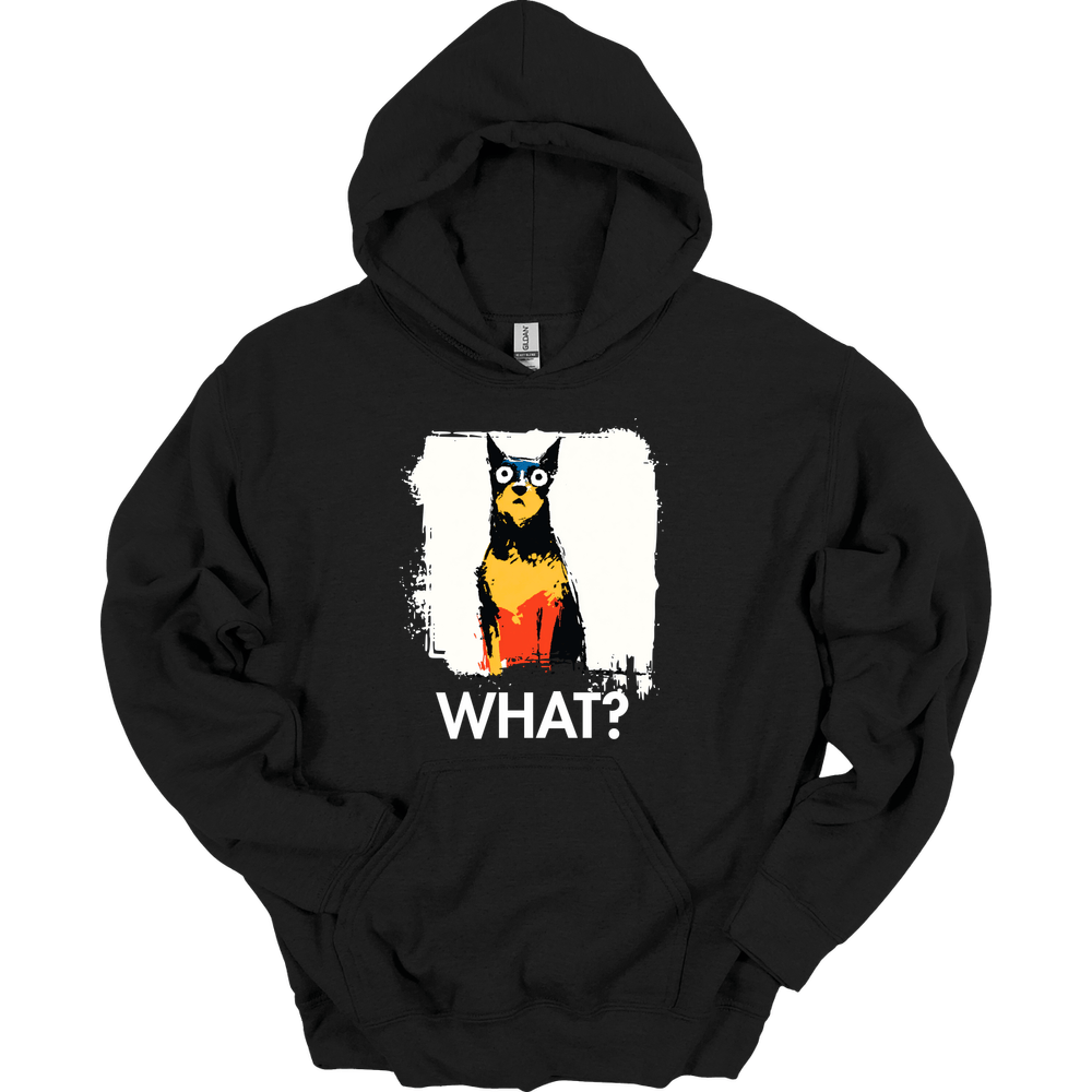 Miniature Pinscher - What Dog Hoodie - Black