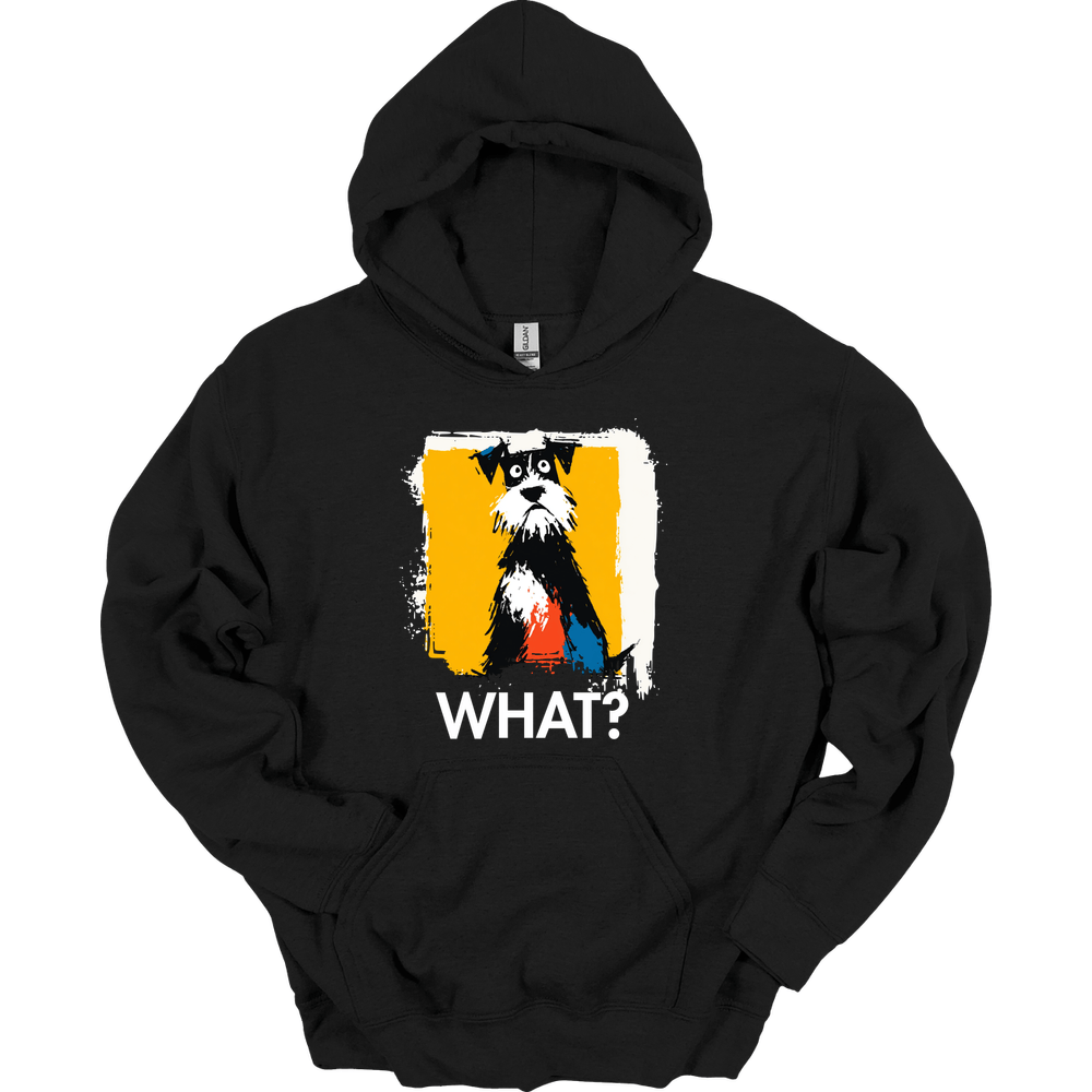 Miniature Schnauzer - What Dog Hoodie - Black