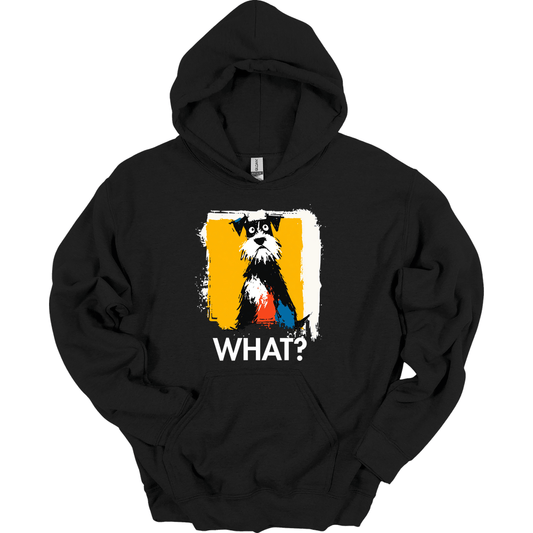 Miniature Schnauzer - What Dog Hoodie - Black