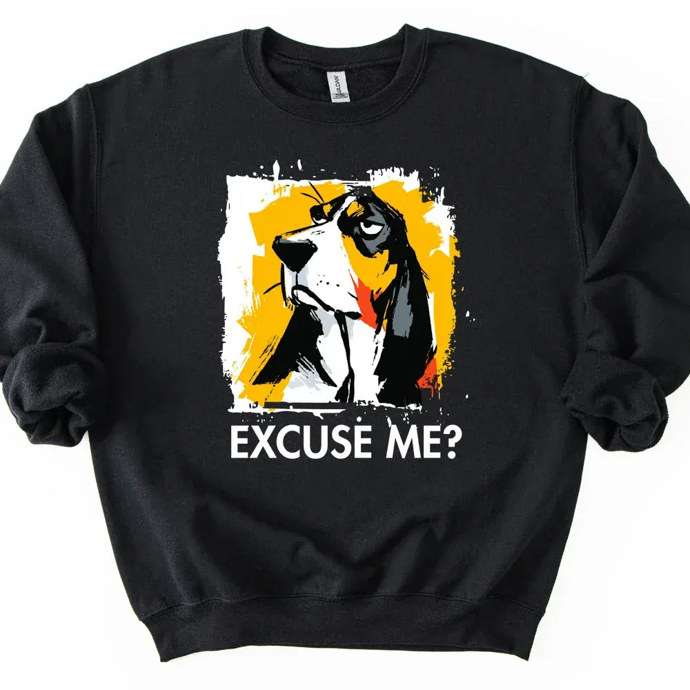 Basset Hound - Excuse Me Dog Sweater - Black