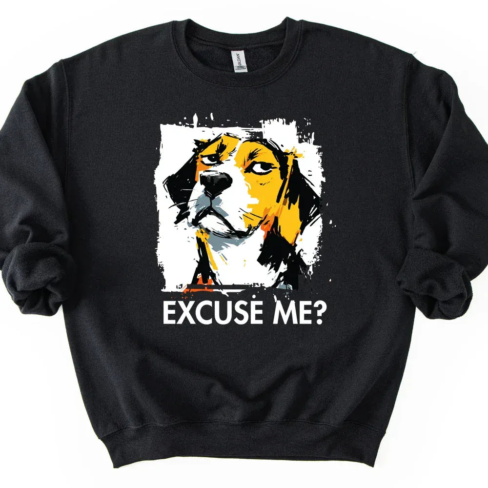 Beagle - Excuse Me Dog Sweater - Black