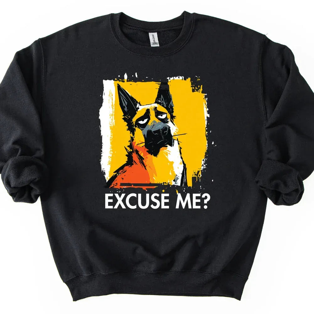 Belgian Malinois - Excuse Me Dog Sweater - Black