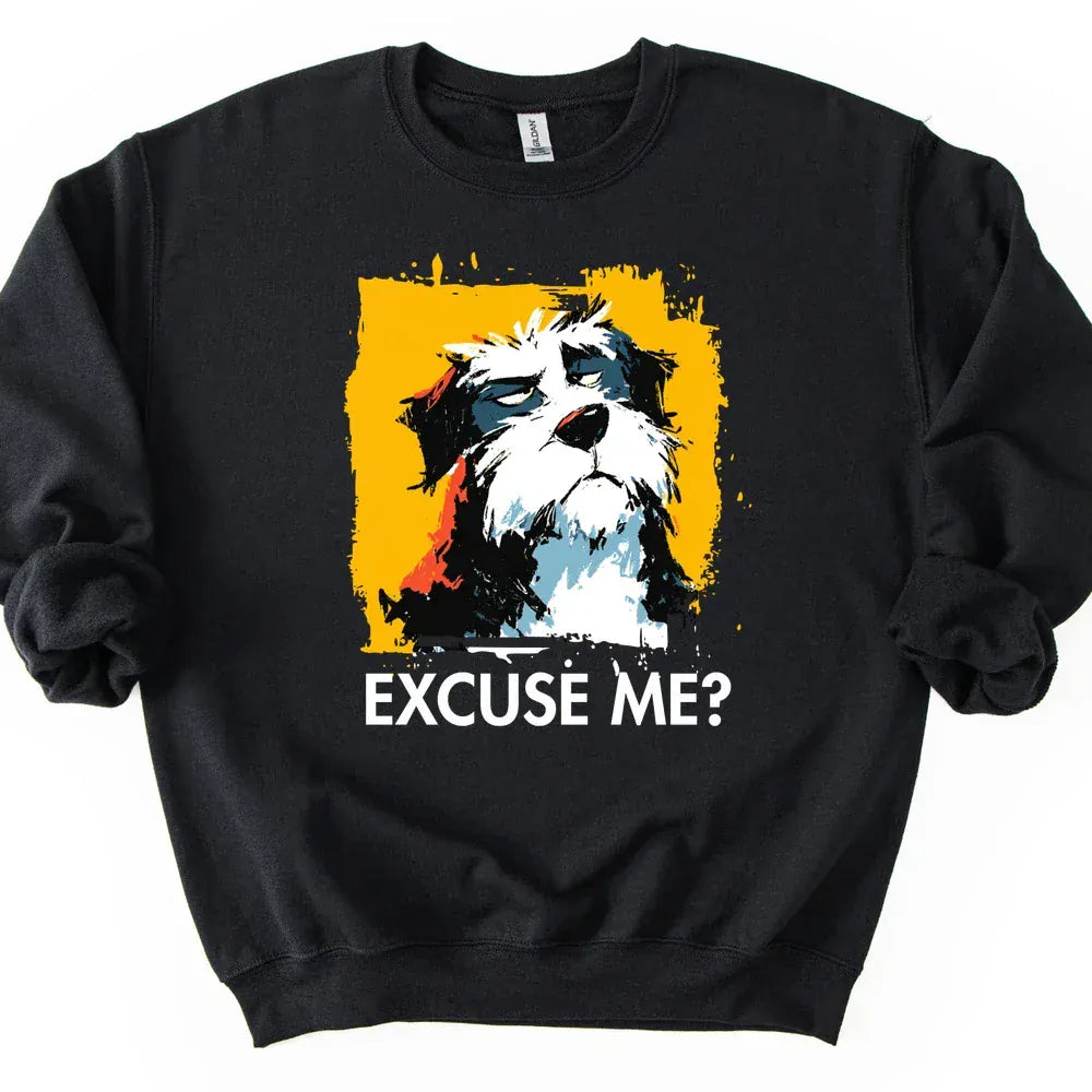 Bernedoodle - Excuse Me Dog Sweater - Black