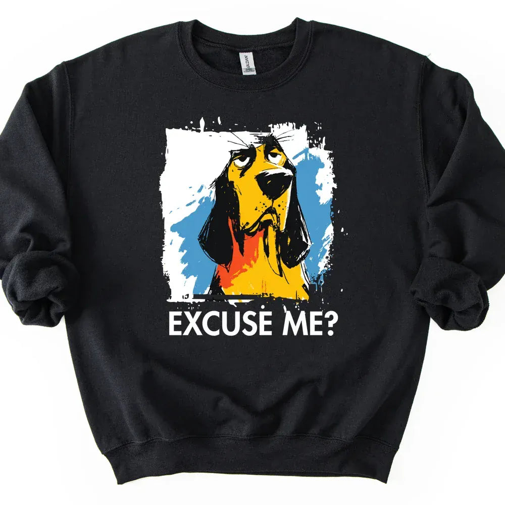 Bloodhound - Excuse Me Dog Sweater - Black