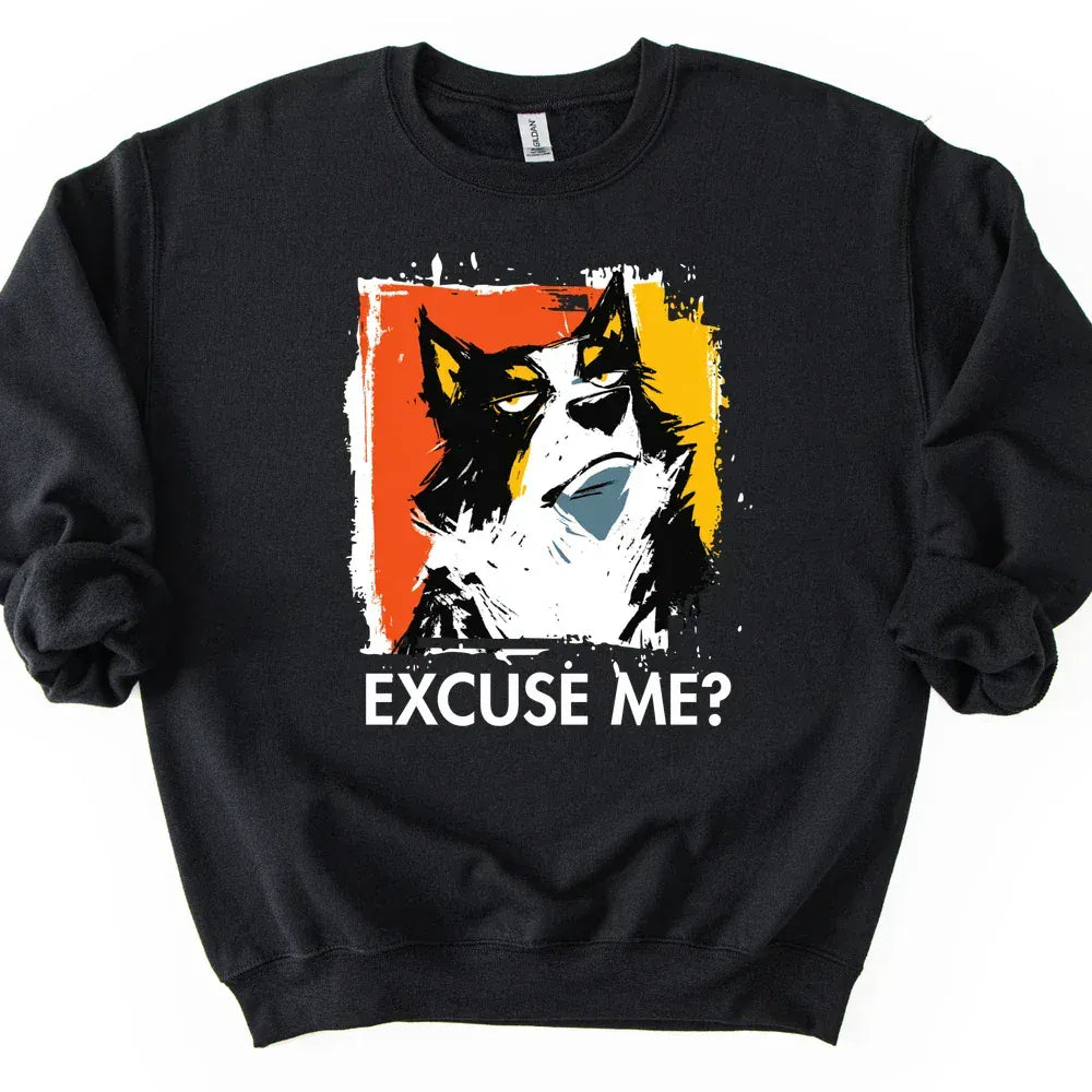 Border Collie - Excuse Me Dog Sweater - Black