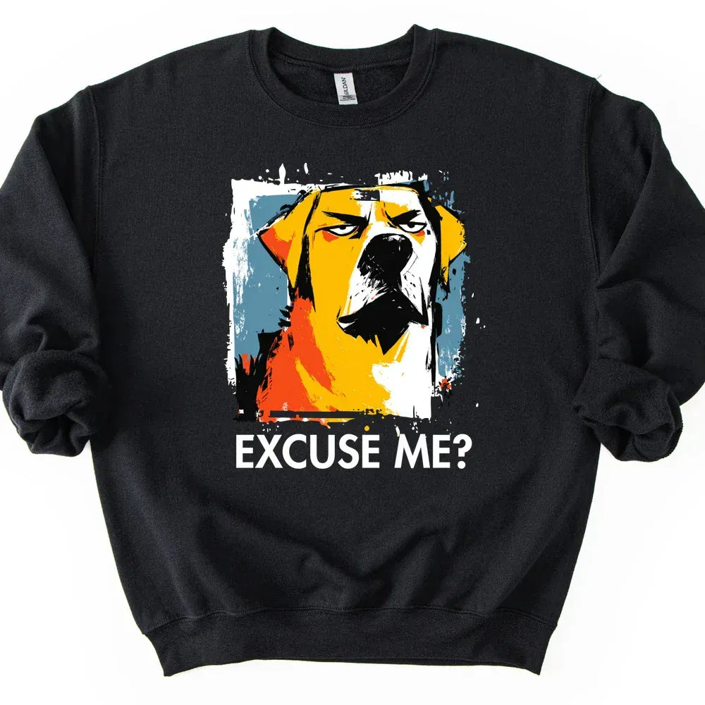 Labrador - Excuse Me Dog Sweater - Black