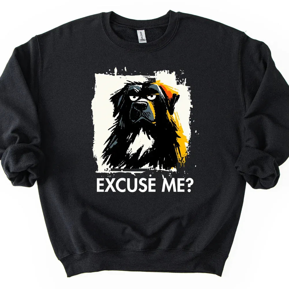 Newfoundland - Excuse Me Dog Sweater - Black