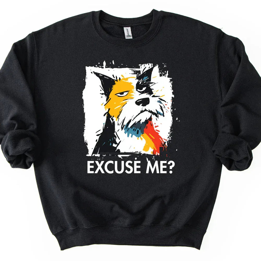 Cairns Terrier - Excuse Me Dog Sweater - Black