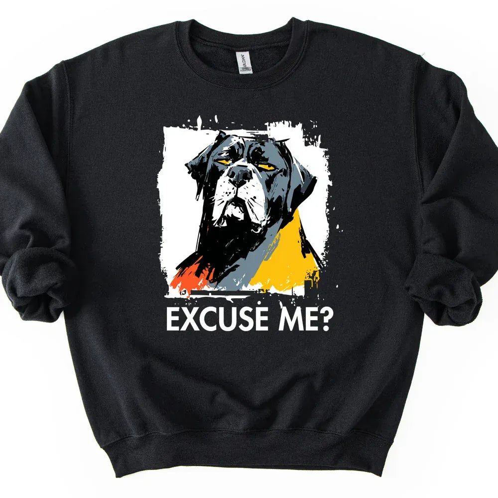 Cane Corso - Excuse Me Dog Sweater - Black