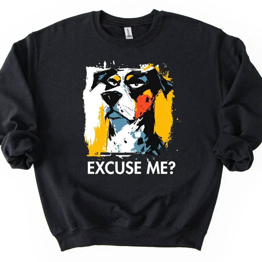 Catahoula Leopard - Excuse Me Dog Sweater - Black