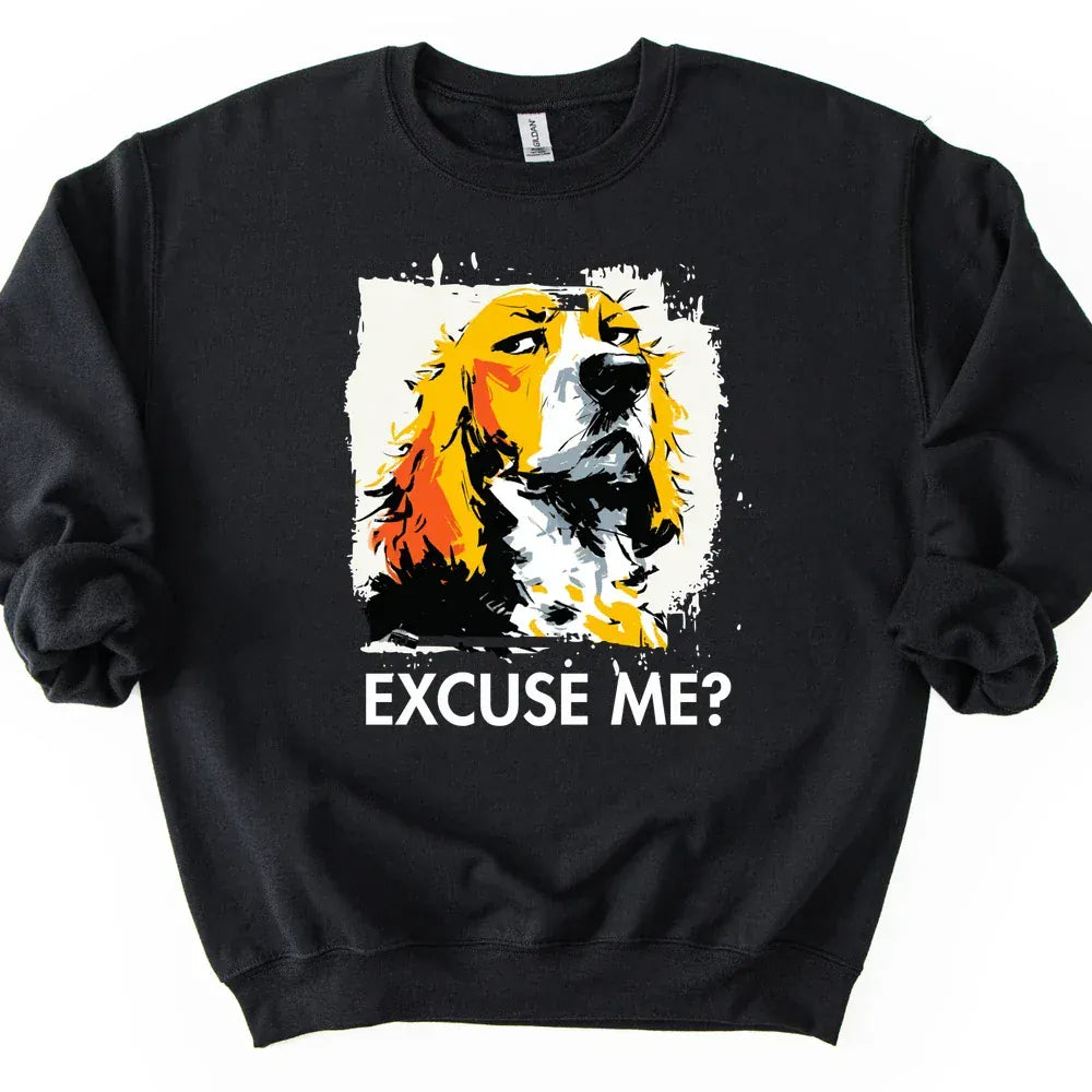 Cocker Spaniel - Excuse Me Dog Sweater - Black