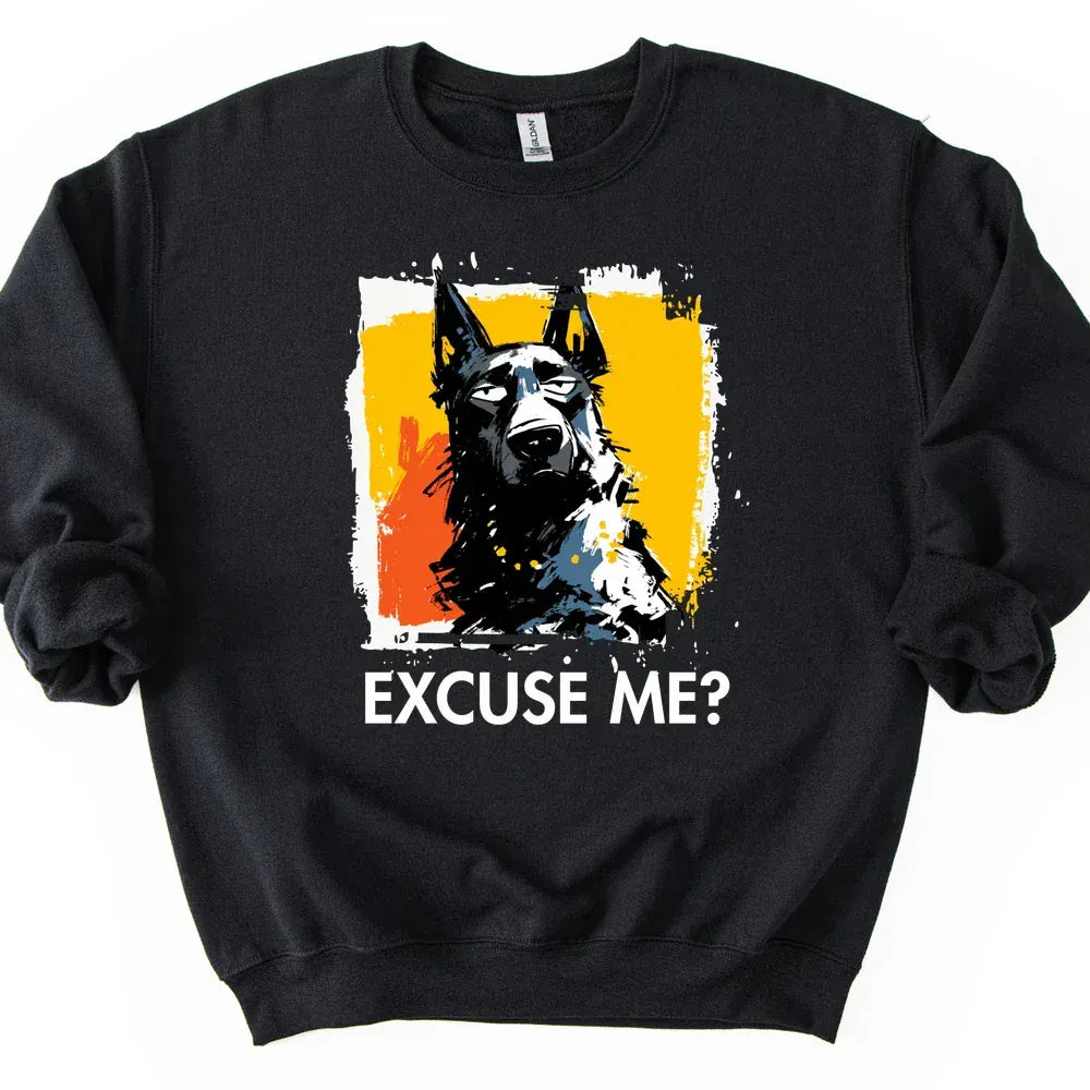 Dutch Shepherd - Excuse Me Dog Sweater - Black
