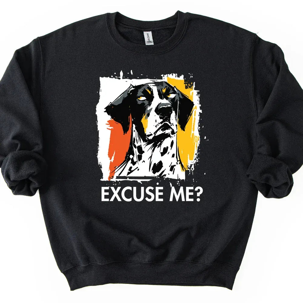 German Shorthaired Pointer - Excuse Me Dog Sweater - Black