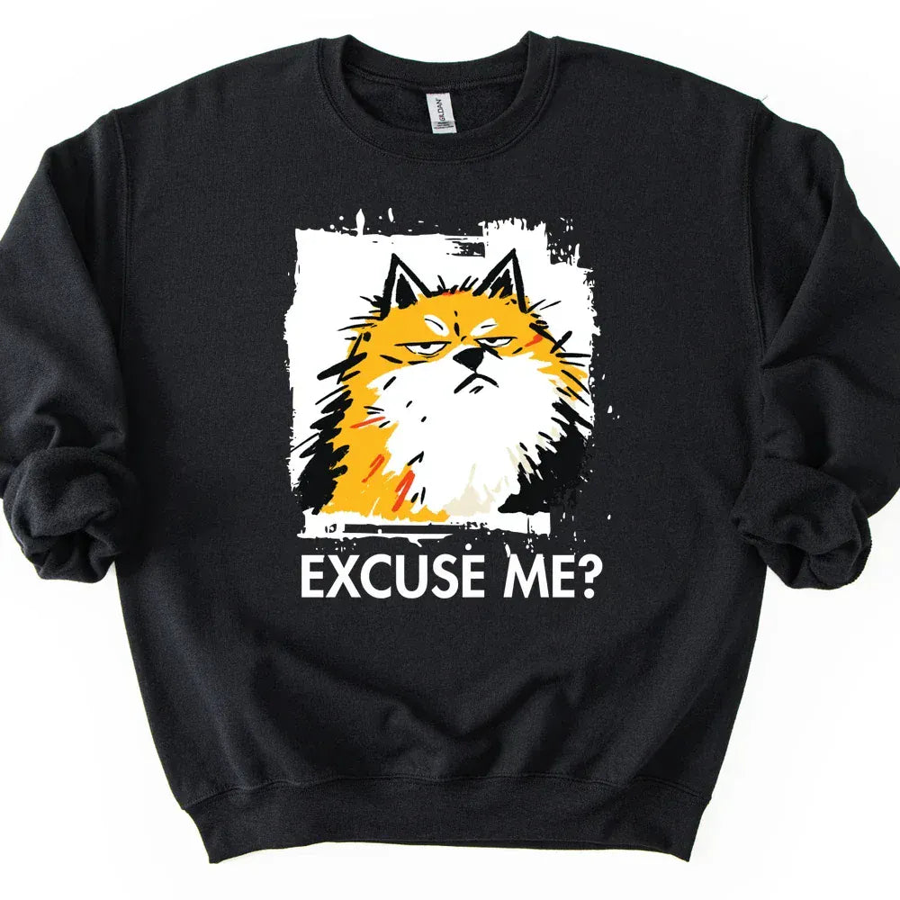 Pomeranian - Excuse Me Dog Sweater - Black