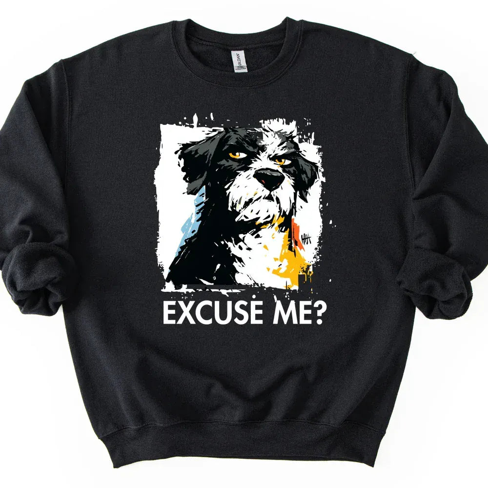 Portuguese Water Dog - Excuse Me Dog Sweater - Black