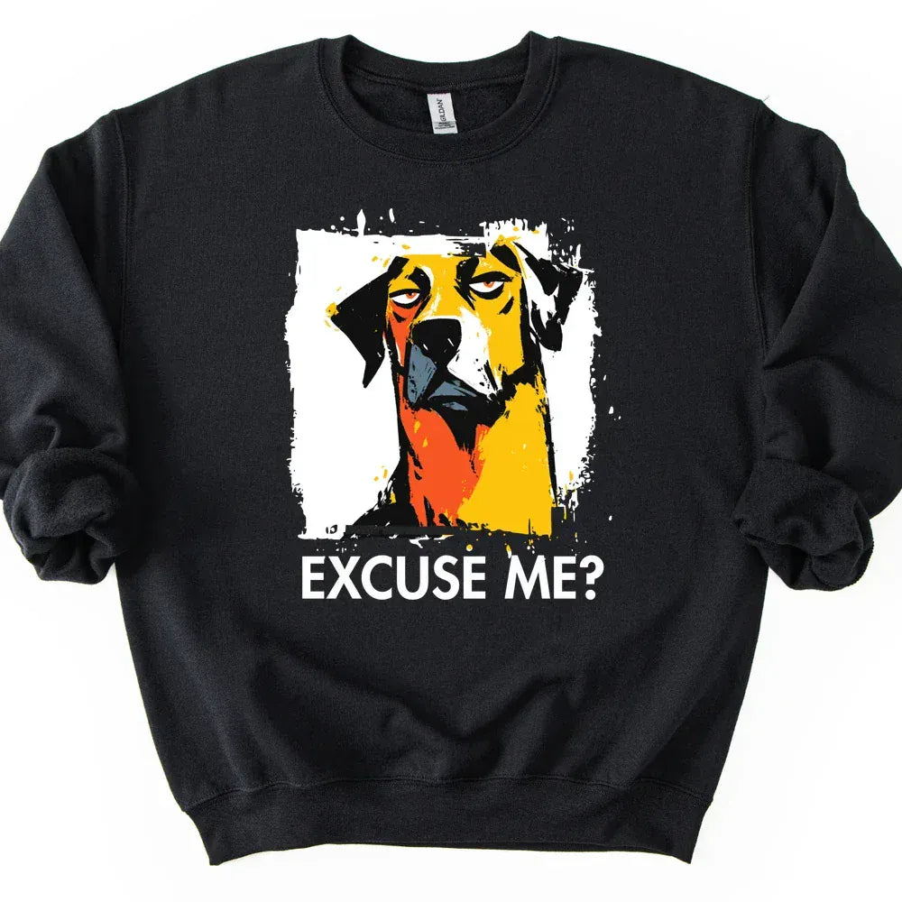 Rhodesian Ridgeback - Excuse Me Dog Sweater - Black