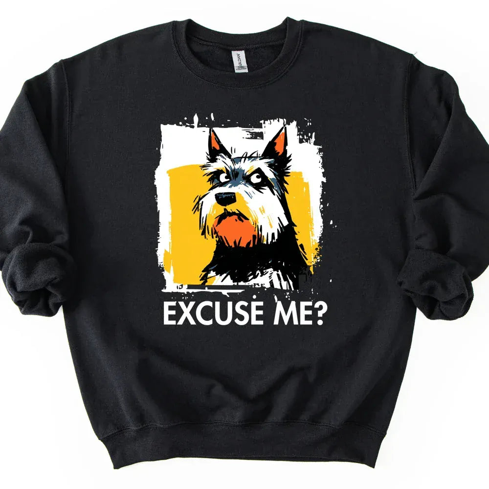 Yorkshire Terrier - Excuse Me Dog Sweater - Black