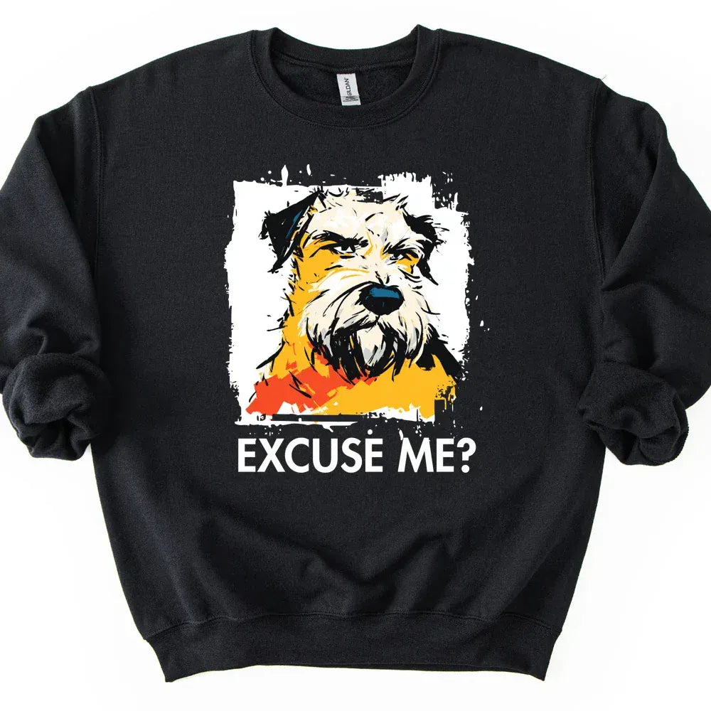 Soft Coated Wheaten - Excuse Me Dog Sweater - Black