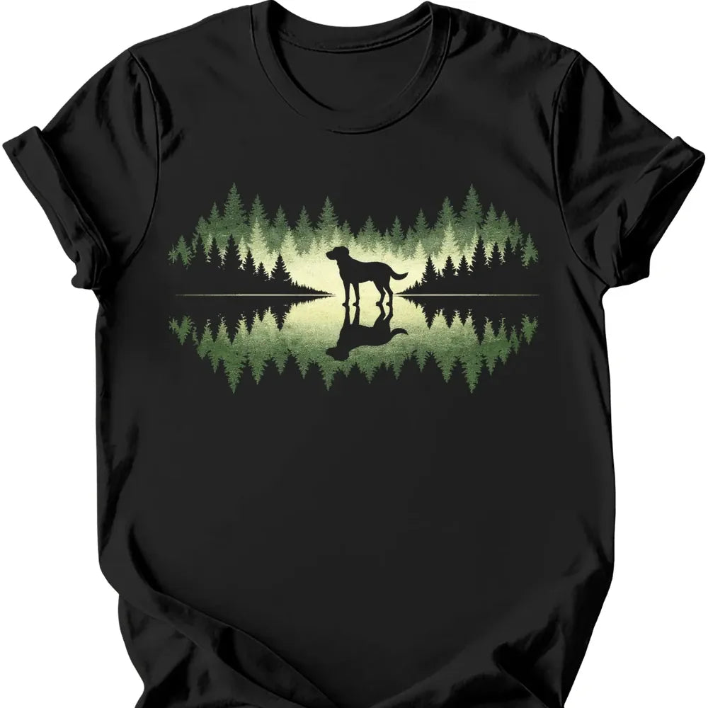 Forest Dog T-Shirt - Black