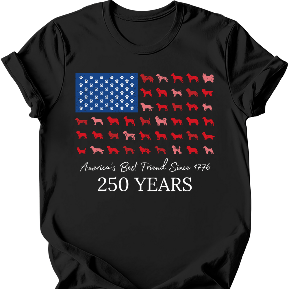 Dog Flag T-Shirt - Black