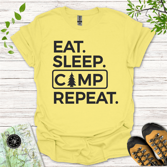 Eat Sleep Camp Repeat T-Shirt