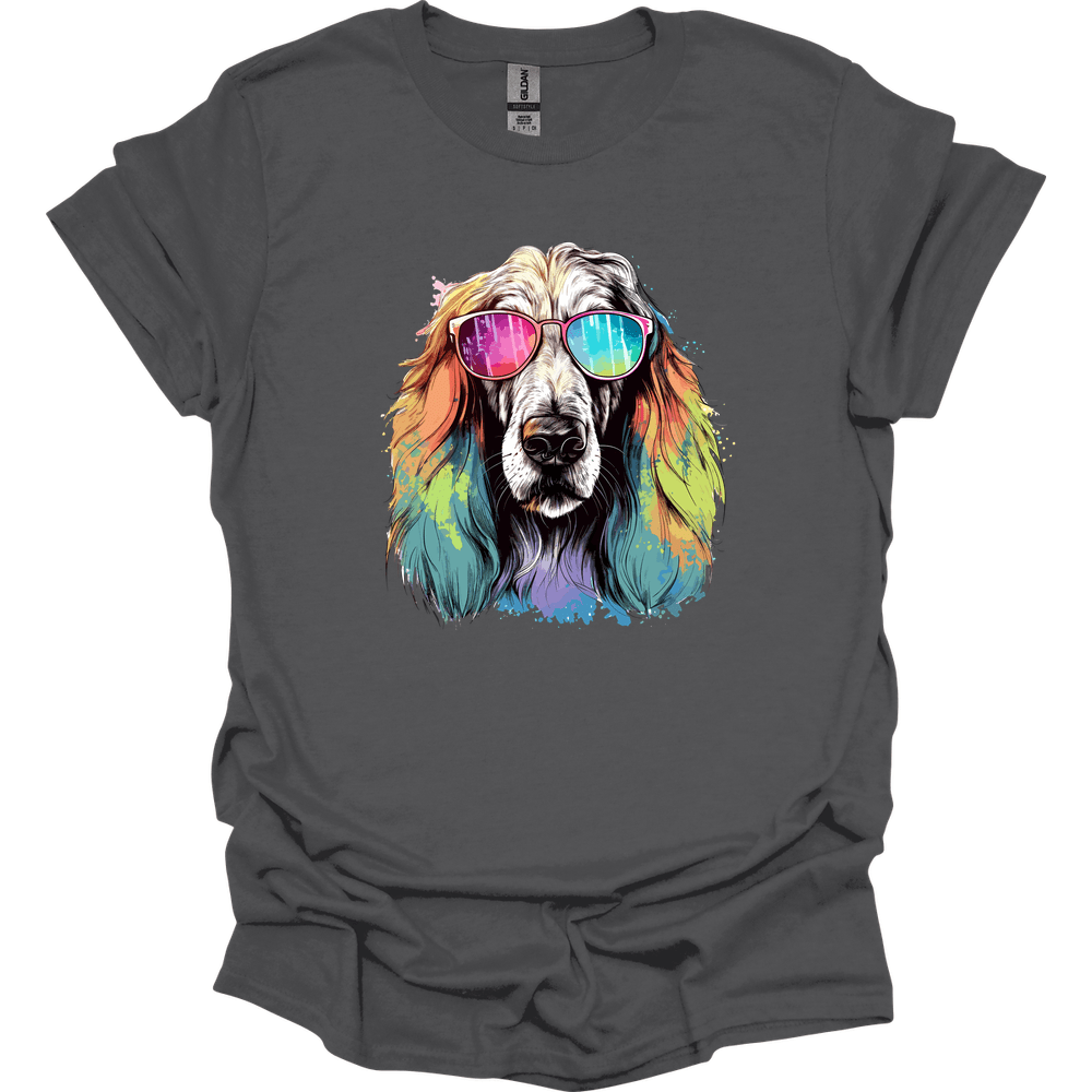 Afghan Hound - Top Dog T-Shirt - Charcoal