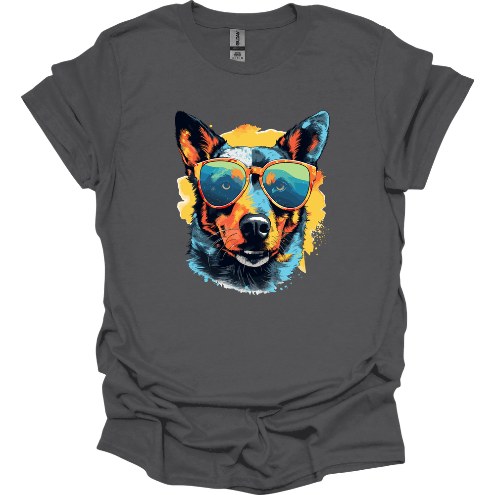 Australian Cattle - Top Dog T-Shirt - Charcoal