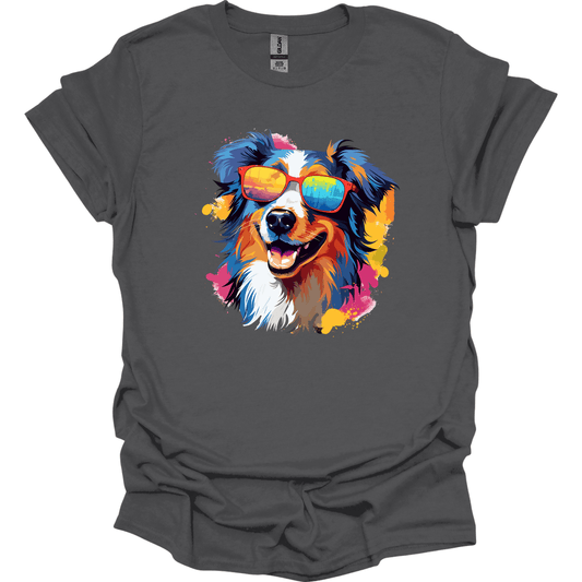 Australian Shepherd - Top Dog T-Shirt - Charcoal