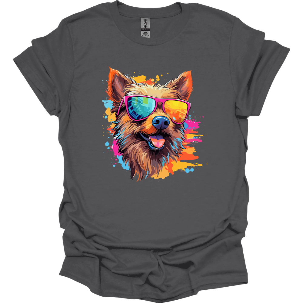 Australian Terrier - Top Dog T-Shirt - Charcoal