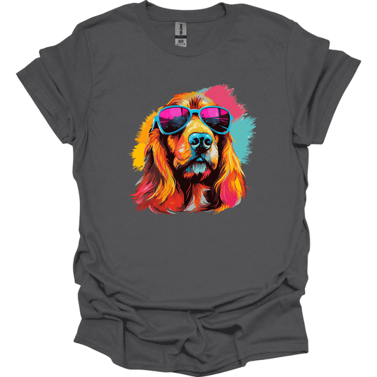 Basset Fauve de Bretagne - Top Dog T-Shirt - Charcoal
