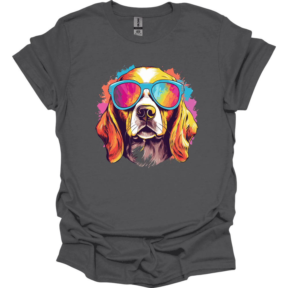 Beagle - Top Dog T-Shirt - Charcoal
