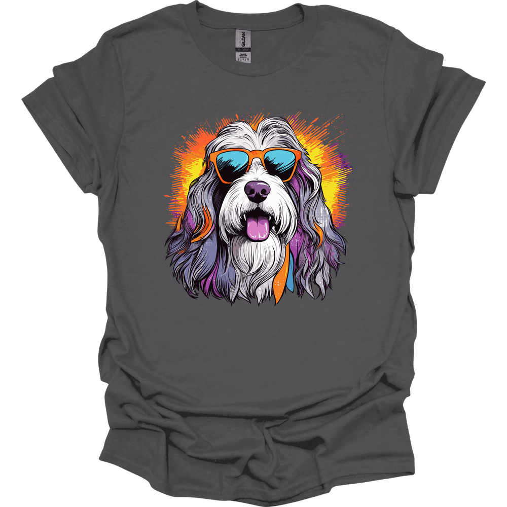 Bearded Collie - Top Dog T-Shirt - Charcoal