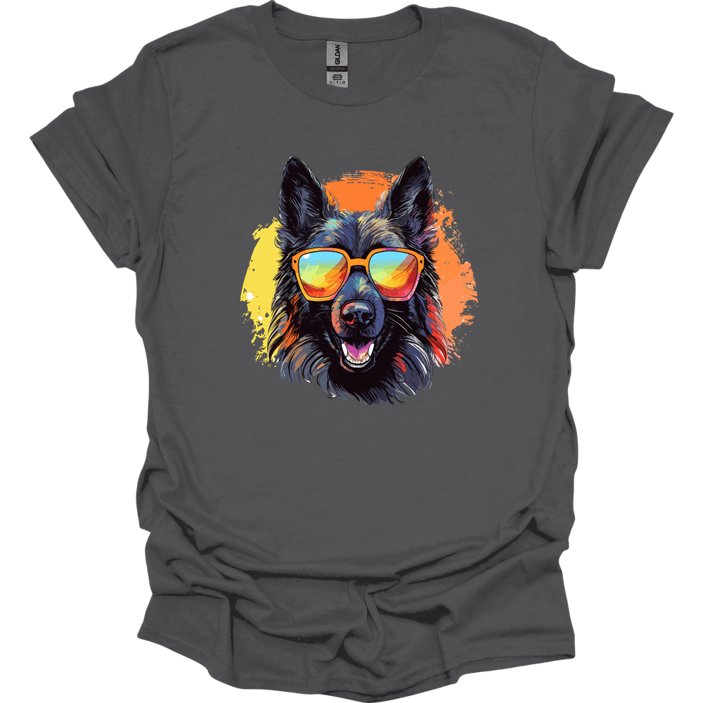 Belgian Sheepdog - Top Dog T-Shirt - Charcoal